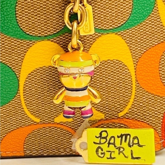Coach Rainbow Bear Keychain/ Bag Charm - Picture 13 of 13